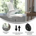 thumbnail image 6 of Flash Furniture Kelista Mesh Mid Back Desk Chair with Roller Wheels, 250 lb, White, 6 of 9