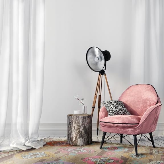 Contemporary Home Living 3' x 5'  Medallion Area Throw Rug - Brown and Beige