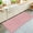 Pink, variant on Burnt Orange Solid Round Living Room Rugs 6 ft, Minimalist Cloth Sunset Orange Linen Texture Washable Area Rug with Non-Slip Sturdy Edge Binding Round Carpet for Kitchen Office Bedroom