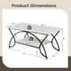 thumbnail image 3 of Mesa de café COSTWAY moderna de mármol sintético de 2 niveles con almacenamiento, 3 of 9