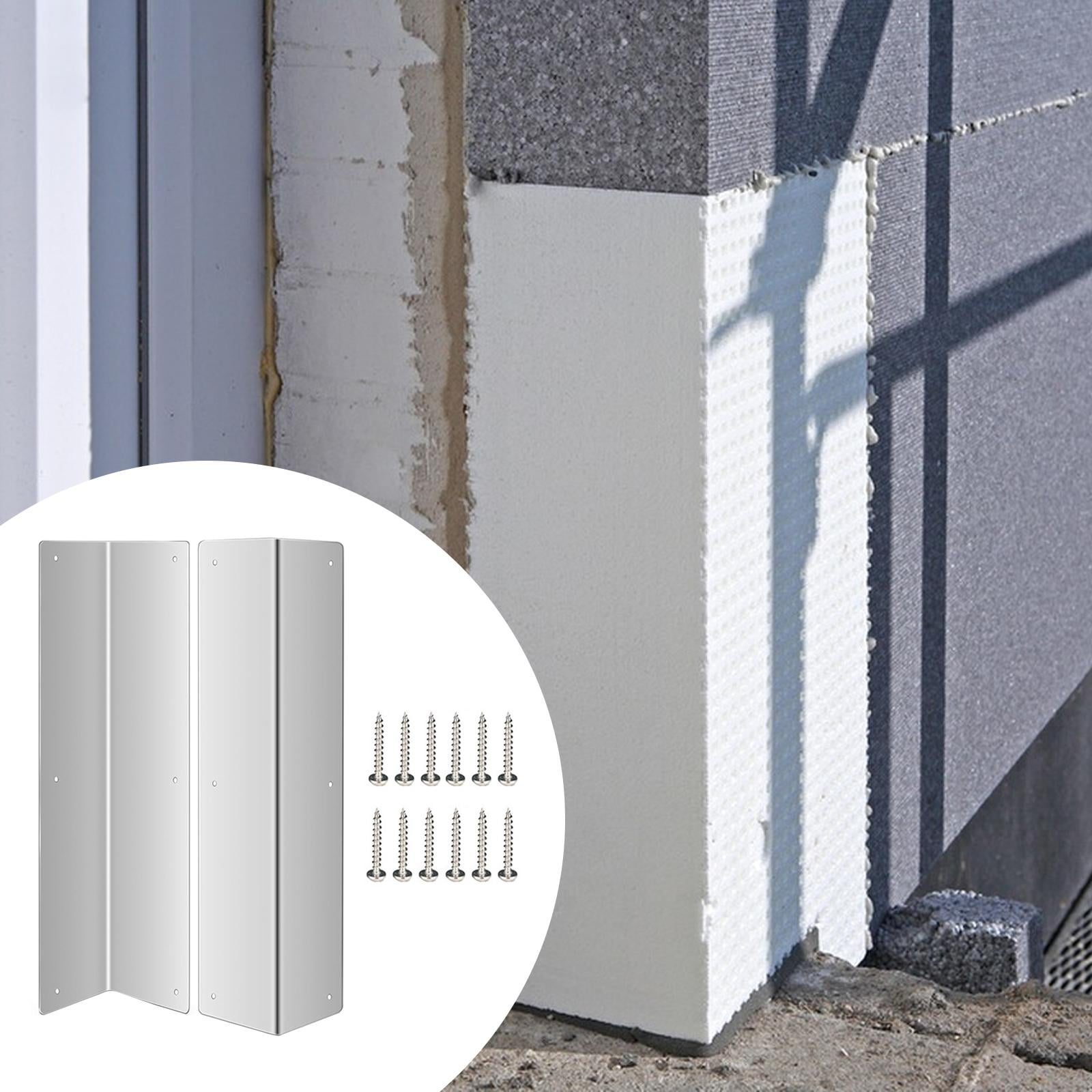 Dualoai 2 Pieces Wall Corner Guards Easy to Install Versatile for Residential and Commercial Wall Corner Cover for Shopping Mall Home silver