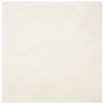 thumbnail image 1 of SAFAVIEH Primo Shag Collection PRM300A Solid Non-Shedding Living Room Bedroom Dining Room Entryway Plush 1.2-inch Thick Area Rug, 6'7" x 6'7" Square, Ivory, 1 of 2