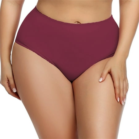 LARUYEKO Seamless Women s Underwear Fitted High Waisted Sexy Pure Briefs Women s Cotton Underwear High Waisted Ladies Full Coverage Panties High-Cut Stretch Cool Underwear