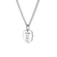 thumbnail image 2 of Women's Stainless Be Still Scalloped Heart Cut-Out Necklace by Shields of Strength, 2 of 4