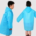 thumbnail image 6 of Raindrops 1Set Rain Jacket Poncho Kids Blue EVA for Traveling and Sporting Events, 6 of 7