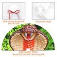 thumbnail image 4 of Sikiie Cobra Snake 30-48 inches {designName} Print Christmas Tree Skirt Snowman Xmas Tree Skirt with Edge Christmas Decorations for Holiday Party-36", 4 of 7