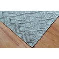 thumbnail image 2 of Light Brown Hand Tufted Viscose Large 5x8 ft Area Rug Geometric Rich Soft Carpet by MystiqueDecors Family Media Room Bedroom Living & Dining Room Rugs, 2 of 3