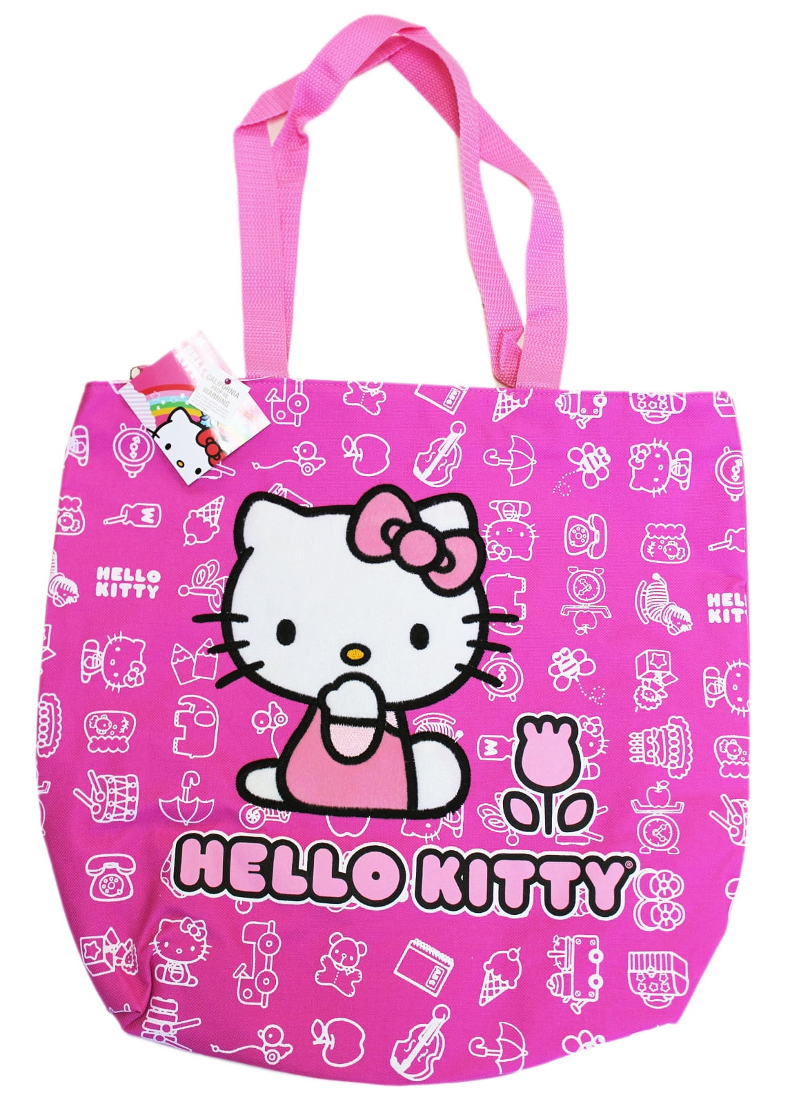 Sanrio Hello Kitty a Few of Her Favorite Things Hot Pink Tote Bag