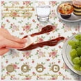 thumbnail image 6 of Pioneer Flower Floral Print Pattern Round Tablecloth 60 X 60 Inch, Wrinkle Resistant Wipeable Table Cloth for Kitchen Dining Picnic Patio Party, 6 of 6