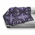 thumbnail image 3 of Celtic Soft Flannel Fleece Throw Blanket, Unique Celtic Knot with Swirling and Twisted Line Details Print, Cozy Plush for Indoor and Outdoor Use, 60" x 80", Violet Lilac, by Ambesonne, 3 of 6