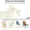 thumbnail image 5 of Square Seat Cushion for Kitchen Dining Chairs, Soft & Comfortable 15.5" x 15.5" Chair Pads, 6 Packs, Beige, 5 of 14