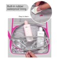 thumbnail image 4 of Neceser de viaje colgante Relavel de gran capacidad rosa, 4 of 8