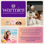 Warmies Heating Pad Wrap, Microwavable Neck and Shoulder Weighted Plush Heat Pad, Curly Gray
