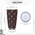 thumbnail image 4 of Fotbe Leopard Print Pattern 20 oz Tumbler Stainless Steel Vacuum Insulated Coffee Ice Cup Double Wall Travel Flask Leak-proof Coffee Cup-Without Straw, 4 of 8
