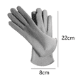thumbnail image 2 of Touch Screen Thermal Gloves With Warm Soft Lining-Moonlight Grey, 2 of 5