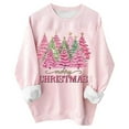 thumbnail image 5 of WEAIXIMIUNG Sweat à Demi-Zip pour Femmes 3TG Sweat de Noël pour Femmes Design Père Noël et Arbre Col Rond, 5 of 5