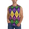 thumbnail image 2 of Picia Mardi Gras4 mens Cotton Tank Undershirts , Moisture-wicking Ribbed Tanks, Lightweight Cotton Tank Undershirts-Medium, 2 of 8