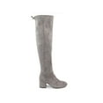 thumbnail image 3 of SUGAR Womens Gray Cushioned Ollie Almond Toe Block Heel Lace-Up Boots Shoes 7.5 M, 3 of 4