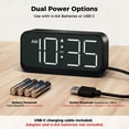 thumbnail image 4 of Reloj despertador digital Acedeck a pilas con 4 niveles de brillo, 4 of 9