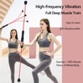 thumbnail image 3 of Vibration Fitness Bar Counting Function Elastic Workout Rod High-Frequency Vibration Exercise Stick Functional Training Muscle Train Fat Burning Fitness Stick Detachable Total Body, 3 of 7