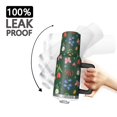 thumbnail image 3 of 40oz Pioneer Flower Floral Print Pattern Insulated Tumbler with Handle, BPA-Free Leak Proof Lid and Straws, Double Wall Vacuum, Hot 12h/Cold 34h, 3 of 6