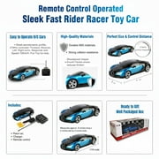 RC Cars for Kids Remote Control Car 1:12 Scale High Speed Racing Car with Lights and Sounds, Rechargeable RC Metal Racer for Boys Girls