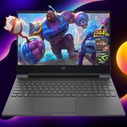 HP Victus 15.6 Ryzen 5 RTX 4050 Gaming Laptop, 15.6" FHD 144Hz, AMD Ryzen 5 8645HS (Beats Intel i7-1355U & Intel i5-14400F), NVIDIA GeForce RTX 4050, 32GB DDR5 RAM, 1TB SSD, Backlit KB, W11H