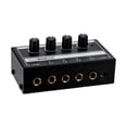 thumbnail image 1 of Inteprter Mezclador de audio Control de volumen del amplificador de auriculares de bajo ruido de 4 canales Cables de audio/vídeo enchufe australiano, 1 of 6