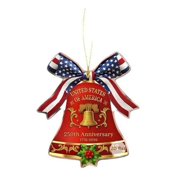 USA 250th Anniversary Acrylic Ornament, 250 Year Anniversary Memorabilia Gift, for History Enthusiasts, Coin Collectors and Inspirational Collectors, Home Car Rearview Decor