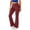 Wine, variant on ShomPort Flare Leggings for Women with Pockets Bootcut Yoga Pants High Waisted Stretchy Workout Pants