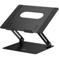 thumbnail image 1 of Soporte para Laptop, Soporte Ergonómico para Laptop, Soporte para Laptop de Aluminio Compatible con Air, Pro, Dell, HP, Lenovo de 10 a 14 Pulgadas (Metal Negro), 1 of 5