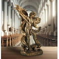thumbnail image 4 of 7.48 Inch San Miguel Archangel Statue - St Michael The Archangel Defeating The Devil in Premium Bronze Statue, The Great Protector Statue, Suitable for Collection or Decor, 4 of 10
