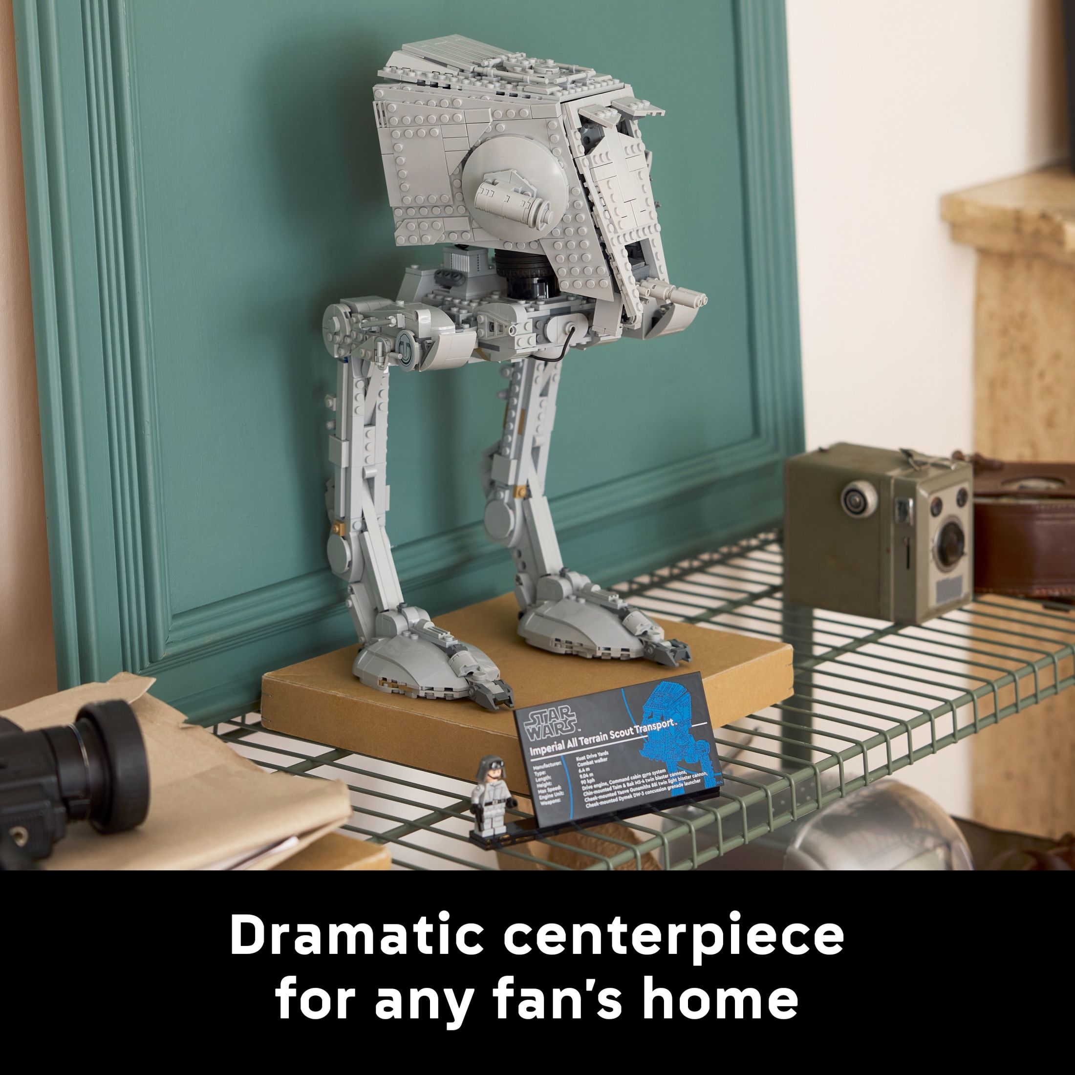 LEGO Star Wars Caminante AT-ST Set de Construcción - Bloques de construcción para adultos fans, de 18+ años - Kit de modelo coleccionable de las Fuerzas Imperiales - Idea de regalo de Star Wars para hombres y mujeres - 75417 7