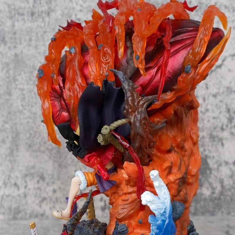Luffy Figure Straw Hat Big Iron Fist Luffy Action Figures 22cm/8.7inch Handmade PVC Anime Manga Game Character Model Statue Collectible Craft Gift