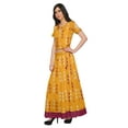 thumbnail image 3 of Moomaya Printed Ethnic Wear Long Skirt And Cold Shoulder Crop Top Set For Girls, 3 of 6