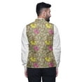 thumbnail image 4 of Atasi Watercolor Casual Jacket For Men Printed Nehru Jacket Mens Wedding Indian Waistcoat Mandarin Blazer-XX-Large, 4 of 6