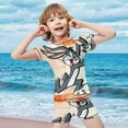 thumbnail image 4 of Looney Tunes Bugs Bunny Boys Two Piece Rash Guard Swimsuits Kids Short Sleeve Swimwear Sets Bathing Suit, 4 of 7