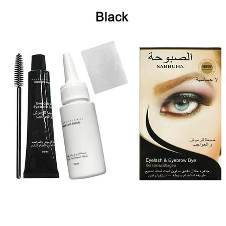 Professional Waterproof Eyelash Eyebrow Dye Tint Gel Eye Brow Mascara Cream Brush Kit (Best Eyelash Dye Uk)