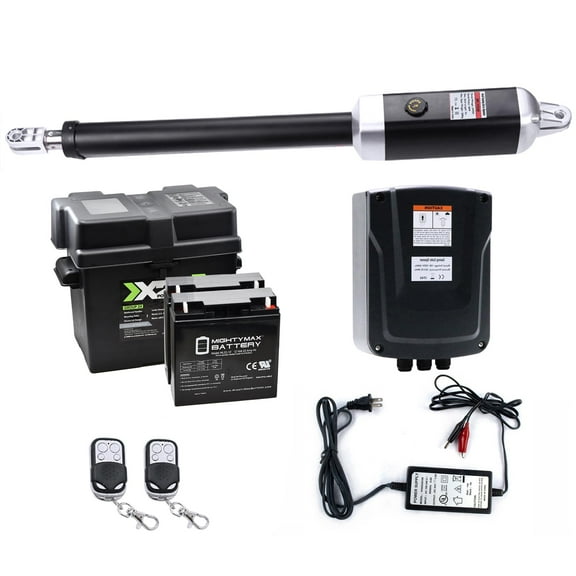 ALEKO Back Up Kit Gate Operator Opener for Single Swing Gates up to 1100 lbs