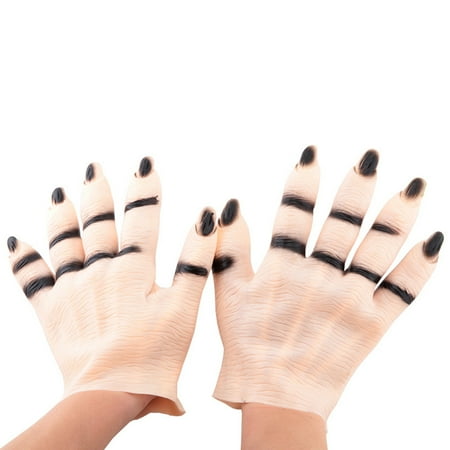 Halloween Masque Party Vampire Monster Horror Hands Costume Ball Cosplay Scary Haunted Ghost Imitating Flesh Color Hands