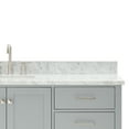thumbnail image 5 of Ariel Cambridge 67 Inch Single Rectangle Sink Vanity With Carrara White Marble Countertop With 0.75 Edge In Grey, 5 of 10