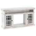 thumbnail image 3 of e-Flame USA Jackson Fireplace TV Stand 60" x 33" - Rustic White Finish, 3 of 11