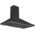 thumbnail image 1 of Ancona Hotte de Cuisinière Pyramidale Murale Convertible 36” 450 CFM en Acier Inoxydable Noir, 1 of 6
