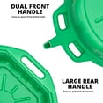 thumbnail image 4 of NEIKO 20761A Large Coolant/Oil Drain Pan, 4 Gallon (16L) Capacity, Antifreeze Green Plastic Anti Splash Oil Pan, Motor Oil Drip Catcher Pan, Non Spill Pour Spout, Oil Catch Pan for Changing Oil, 4 of 5