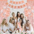 thumbnail image 5 of 29th Birthday Decorations for Women Rose Gold - Last Year In My 20s Banner, Cheers to 29 Years Old Birthday Decor with Champagne Goblet Balloon, Number 29 Foil Balloons, Happy Birthday Sash, 5 of 6