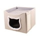 thumbnail image 5 of Cama de gato plegable para múltiples pequeñas mascotas gatito gatito anti -scratch cueva lavable Beige, 5 of 8