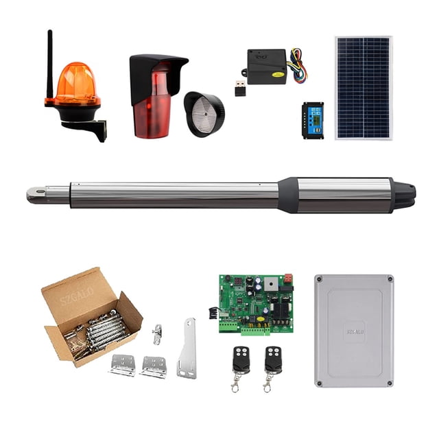 (660lb) Single Swing Automatic Gate Opener Kit Suitable For Opening Gates /Gate Motor Solar Powered Optional For Home Security/Farm/Garage/Business ,Ultra-Quiet Operation