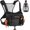 A: Black, variant on KastKing Water-Resistant Fishing Chest Pack With EVA Zip-Down Workstation, MOLLE Storage