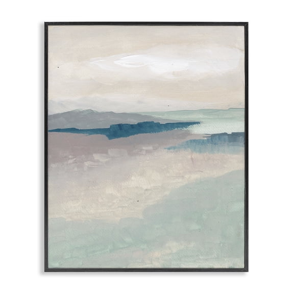 Stupell Industries Contemporary Subtle Horizon Abstract Black Framed Giclee Art, 11 x 14, by Nikita Jariwala