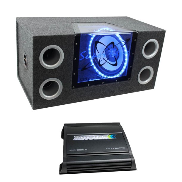 PYRAMID BNPS122 12" 1200W Subwoofer Enclosure Subs Box + Autotek